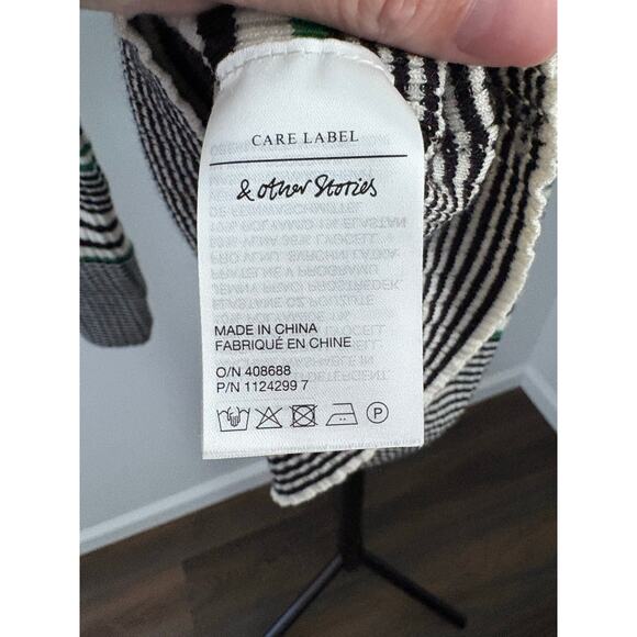 & Other Stories Collared Wool Blend Striped Sweater - Picture 5 of 6